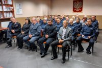 Narada roczna w sali odpraw Komendy Miejskiej Policji w Mysłowicach